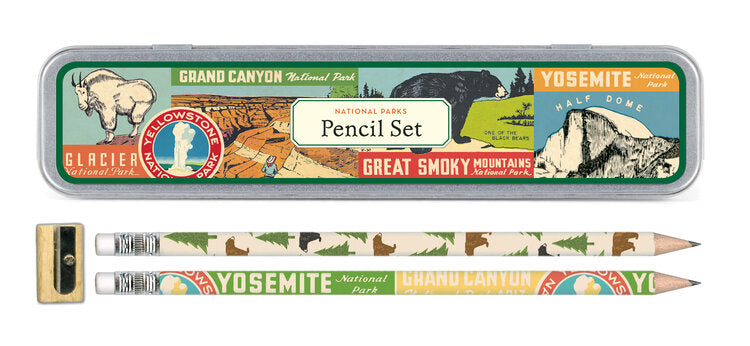 Tin Pencil Sets Vintage Inspired National Parks