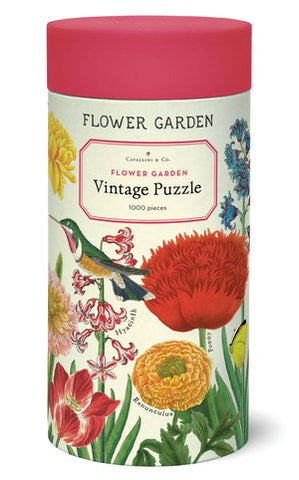 1000 Piece Puzzle Vintage Inspired Flower Garden
