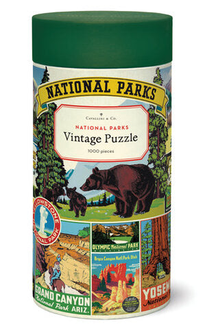 1000 Piece Puzzle Vintage Inspired National Parks