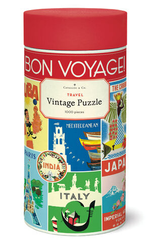 1000 Piece Puzzle Vintage Inspired Travel