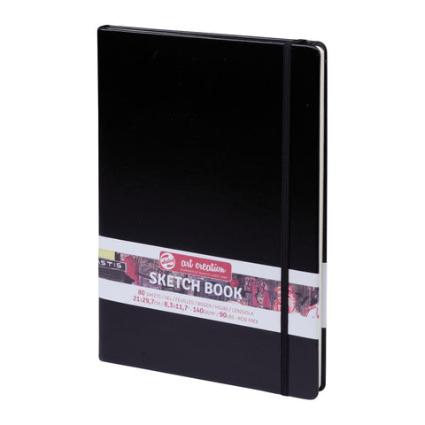 Art Creation Sketchbook 140g Black Cover 21cm x 29.7cm (A4)