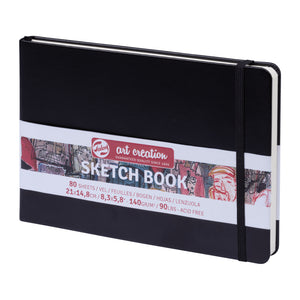 Art Creation Sketchbook 140g Black Cover 21cm x 14.8cm (A5)