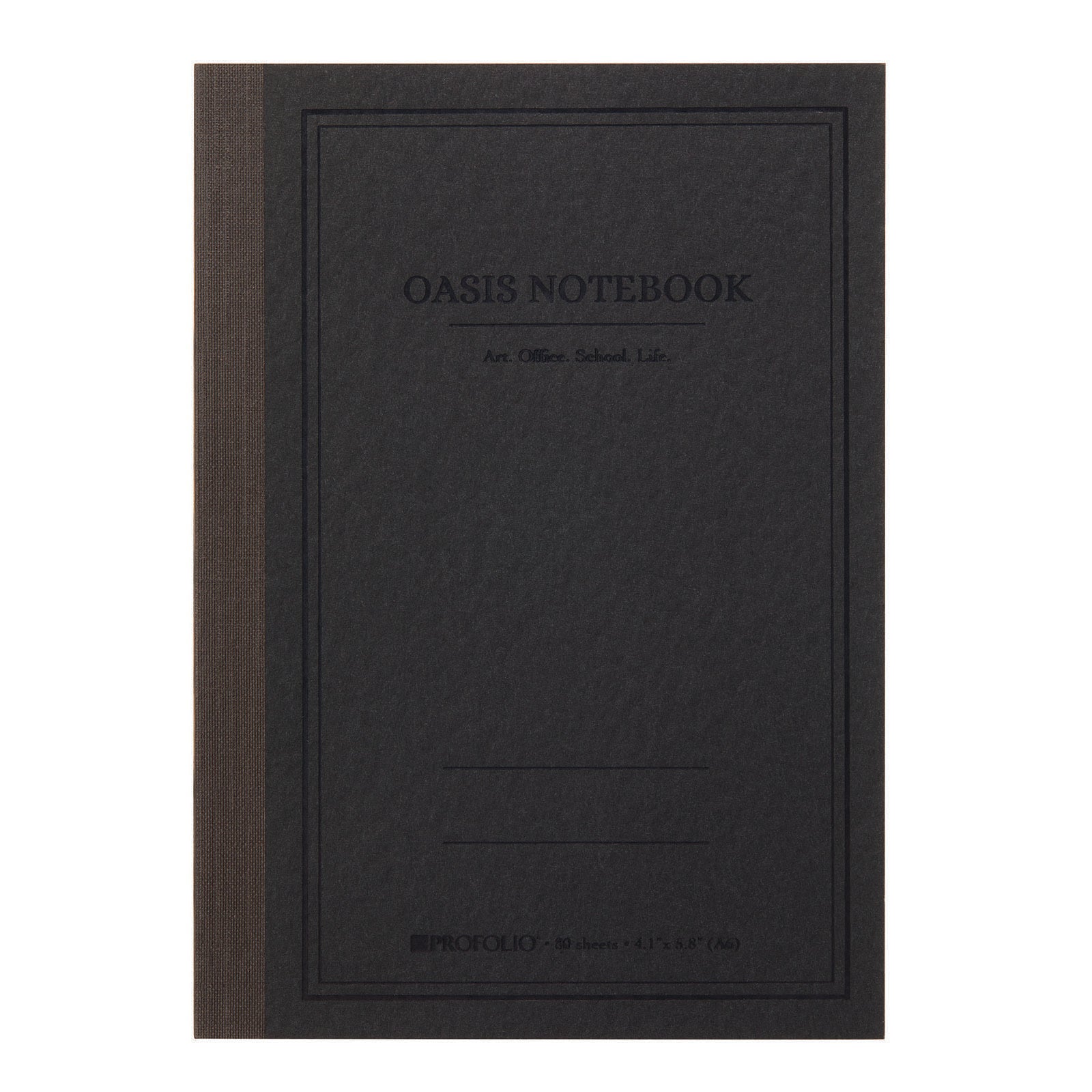 Oasis Notebook Small Charcoal
