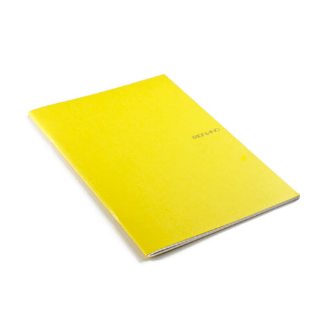 Fabriano EcoQua Notebook Large Staple-Bound Blank 38 Sheets Lemon