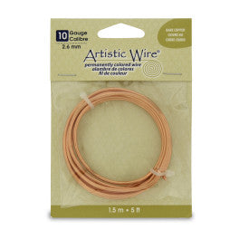 Artistic Wire 10 Gauge Permanently Colored Bare Copper Craft Wire