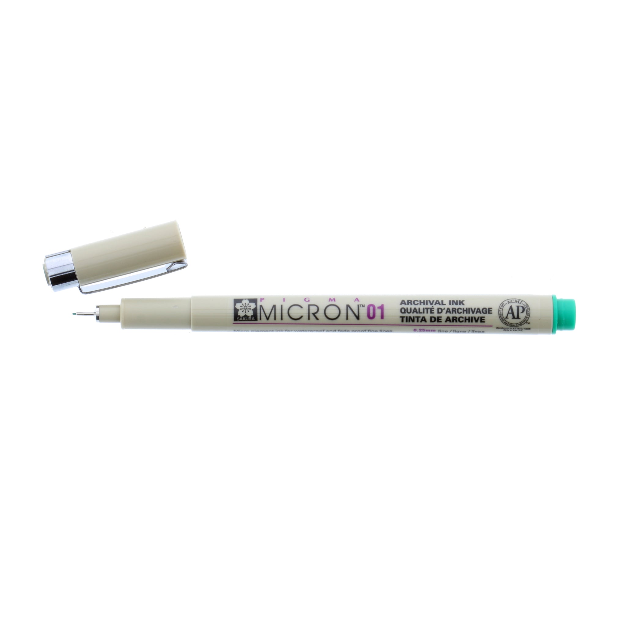 Pigma Micron Pen .25mm Green 01