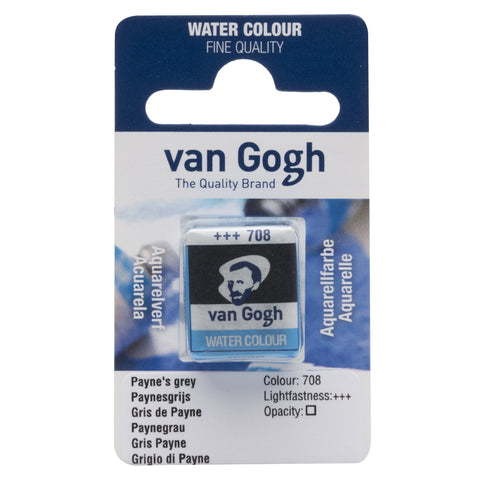 Van Gogh Watercolor Half Pan Payne's Gray