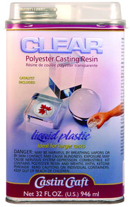 Castin Craft Clear Polyester Casting Resin with Catalyst 32oz