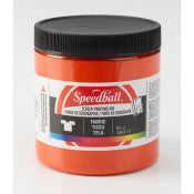 Screen Printing Ink Permanent Acrylic 8oz Orange