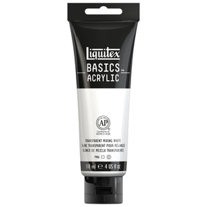 BASICS Acrylic Color 4oz Transparent Mixing White