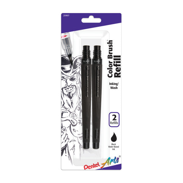 Pentel 2 Pack Color Brush Refill Cartridges