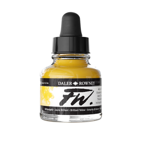 FW Acrylic Artists Ink 1 oz. Brilliant Yellow