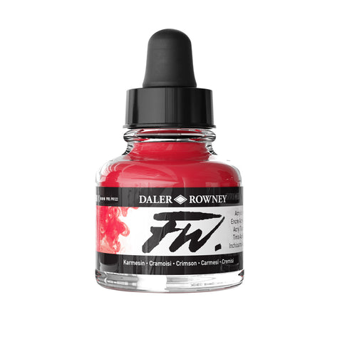 FW Acrylic Artists Ink 1 oz. Crimson