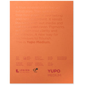 Yupo Medium Watercolor Pad 9x12