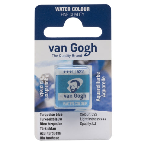 Van Gogh Watercolor Half Pan Turquoise Blue