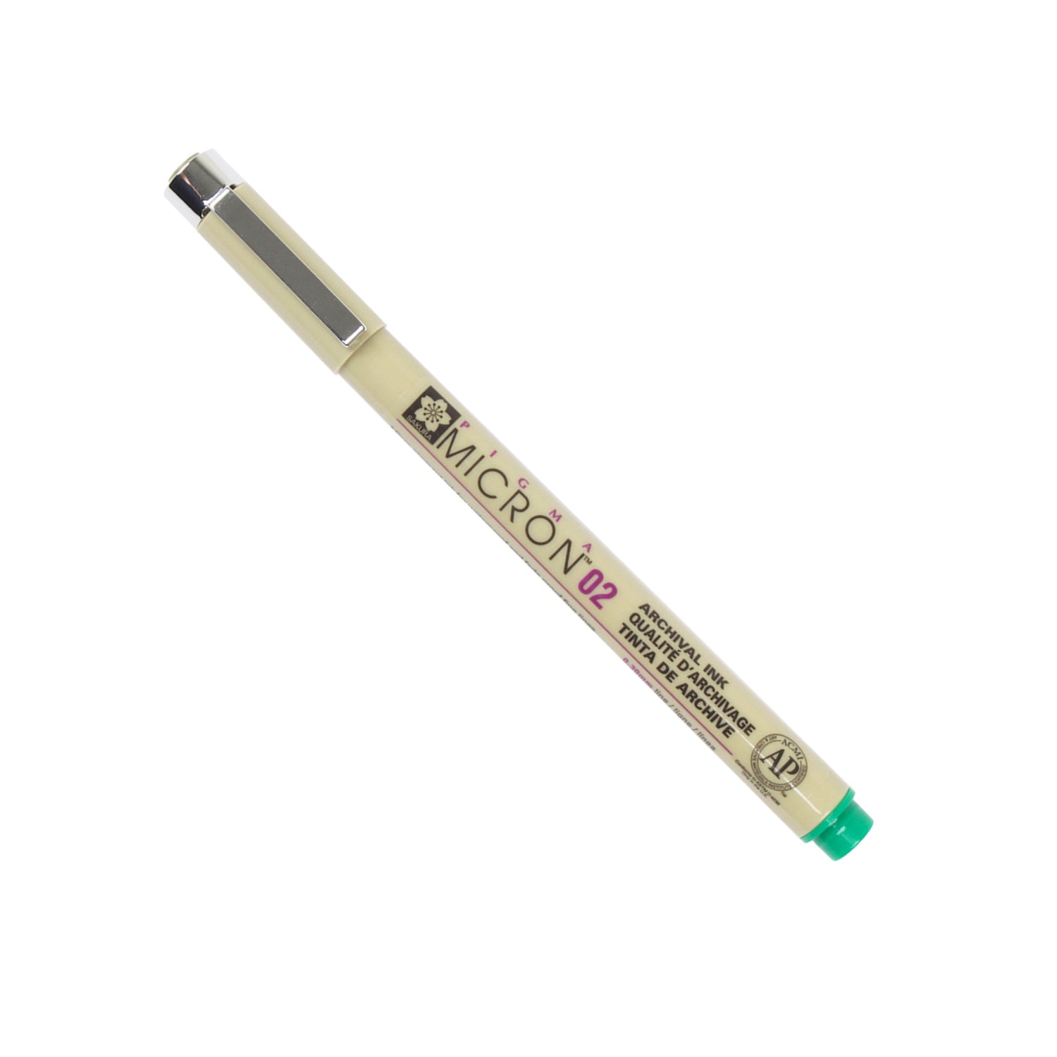 Pigma Micron Pen .30mm Green 02