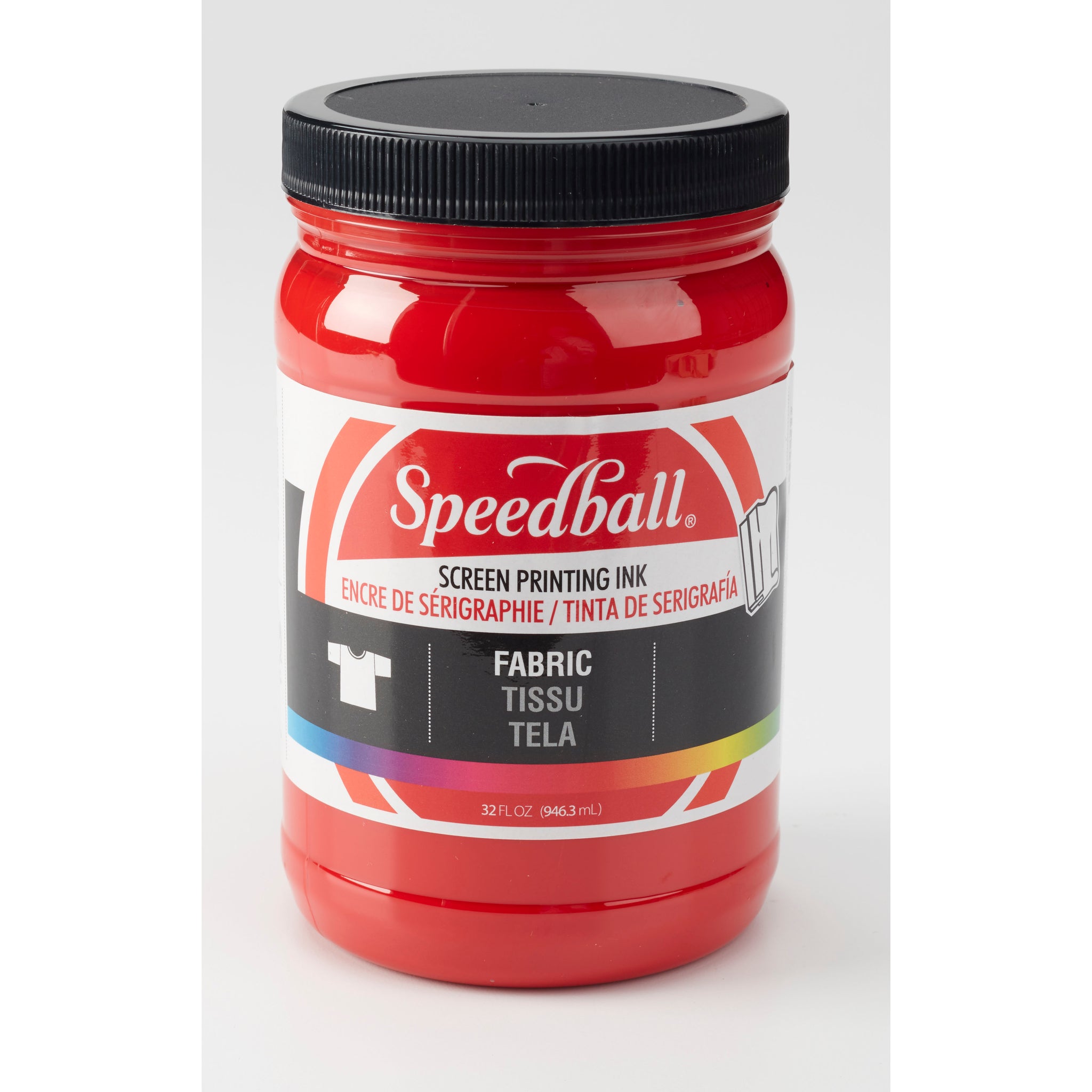Screen Printing Ink Fabric 32oz Red