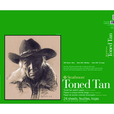 Toned Sketch Pad 18x24 Tan