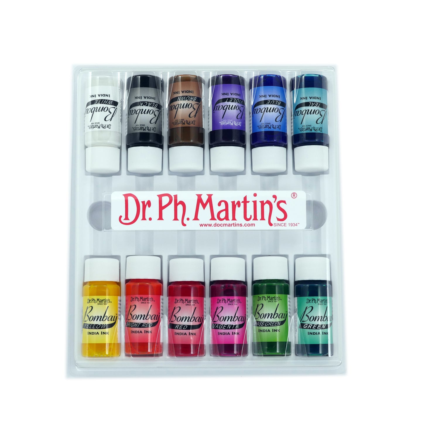 Dr. Ph. Martin's 12 Color Bombay India Ink Sets