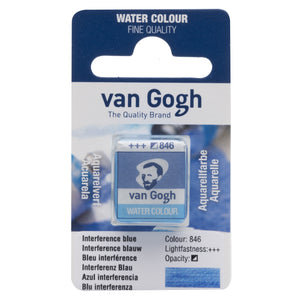 Van Gogh Watercolor Half Pan Interference Blue