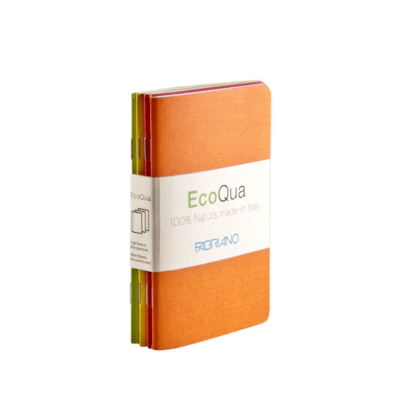 Fabriano EcoQua Pocket Sized Notebooks 4 Pack Dot Warm Color Covers