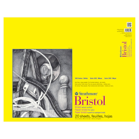 Bristol Paper Pad Vellum Surface 19x24