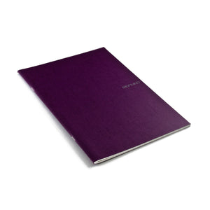 Fabriano EcoQua Notebook Large Staple-Bound Lined 38 Sheets Wine