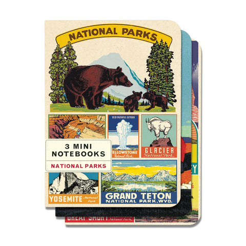 Mini Notebook National Parks 3 pack