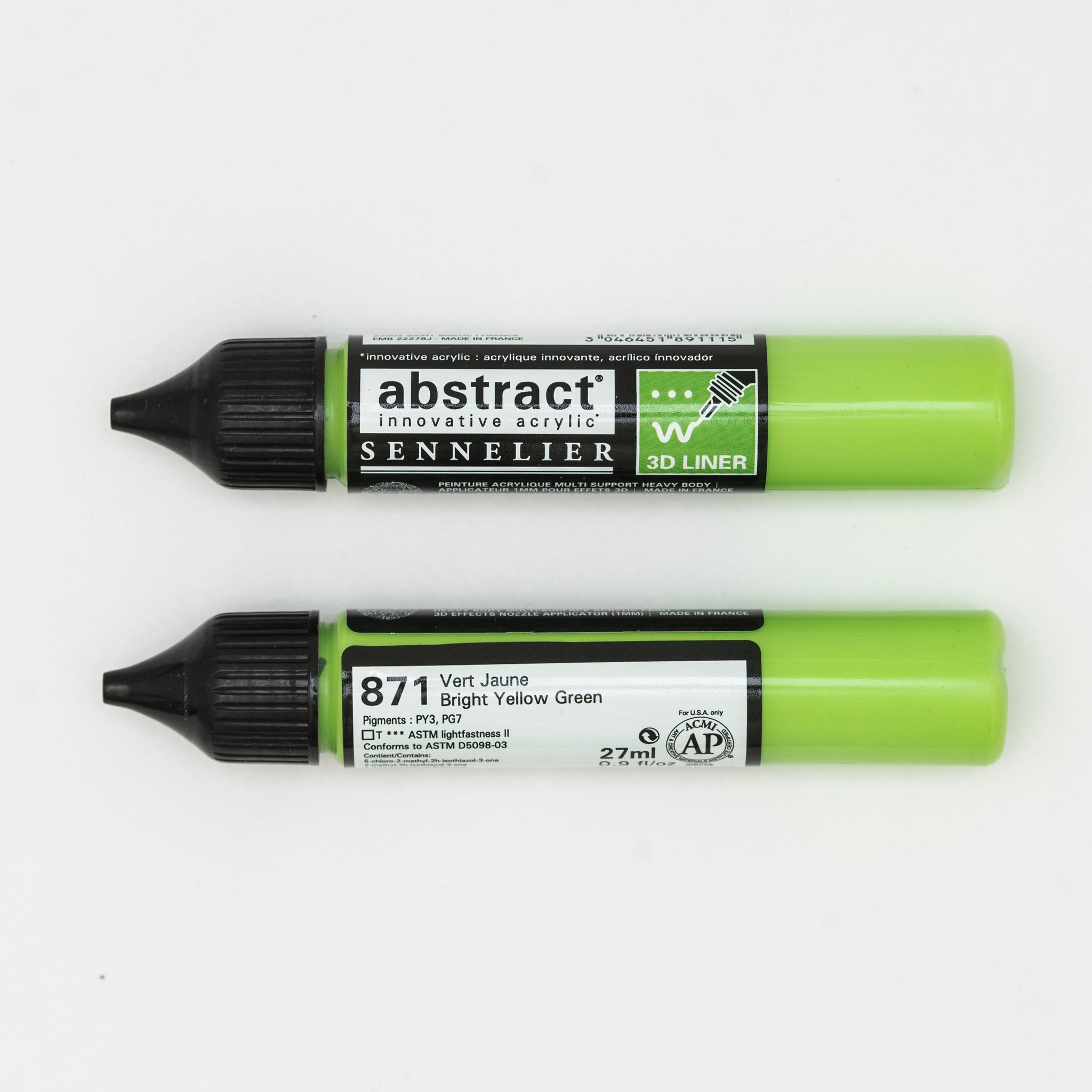 Sennelier Abstract Liner 27ml Bright Yellow Green