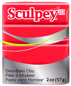 Sculpey III 2oz Red Hot Red