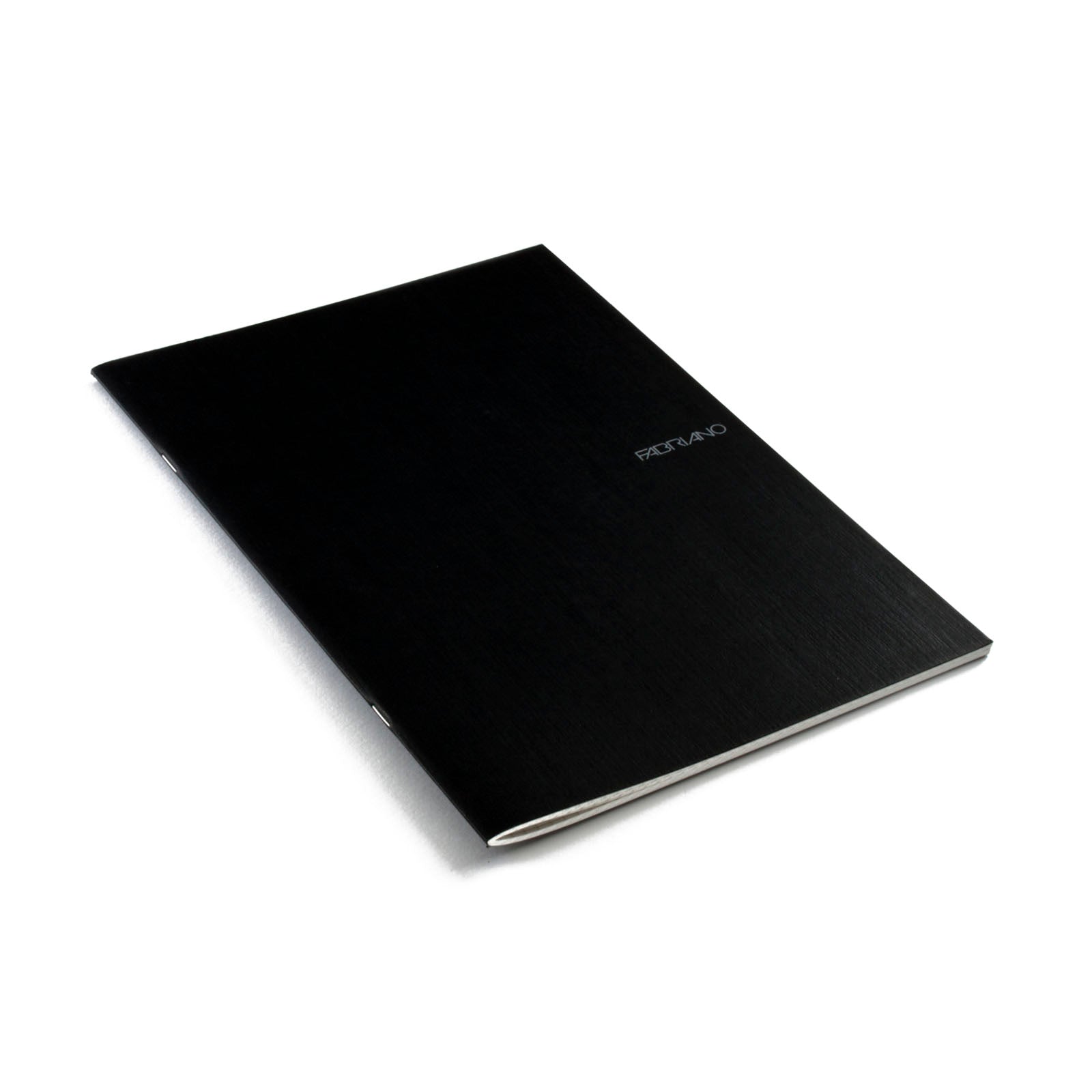 Fabriano EcoQua Notebook Large Staple-Bound Lined 38 Sheets Black