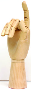 Art Alternatives Articulated Wooden Hands 12" Articulated Wooden Right Hand