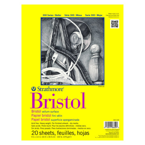 Bristol Paper Pad Vellum Surface 9x12