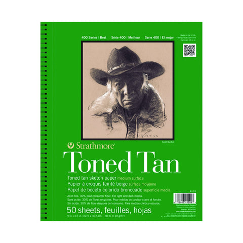 Toned Sketch Pad  9x12 Tan