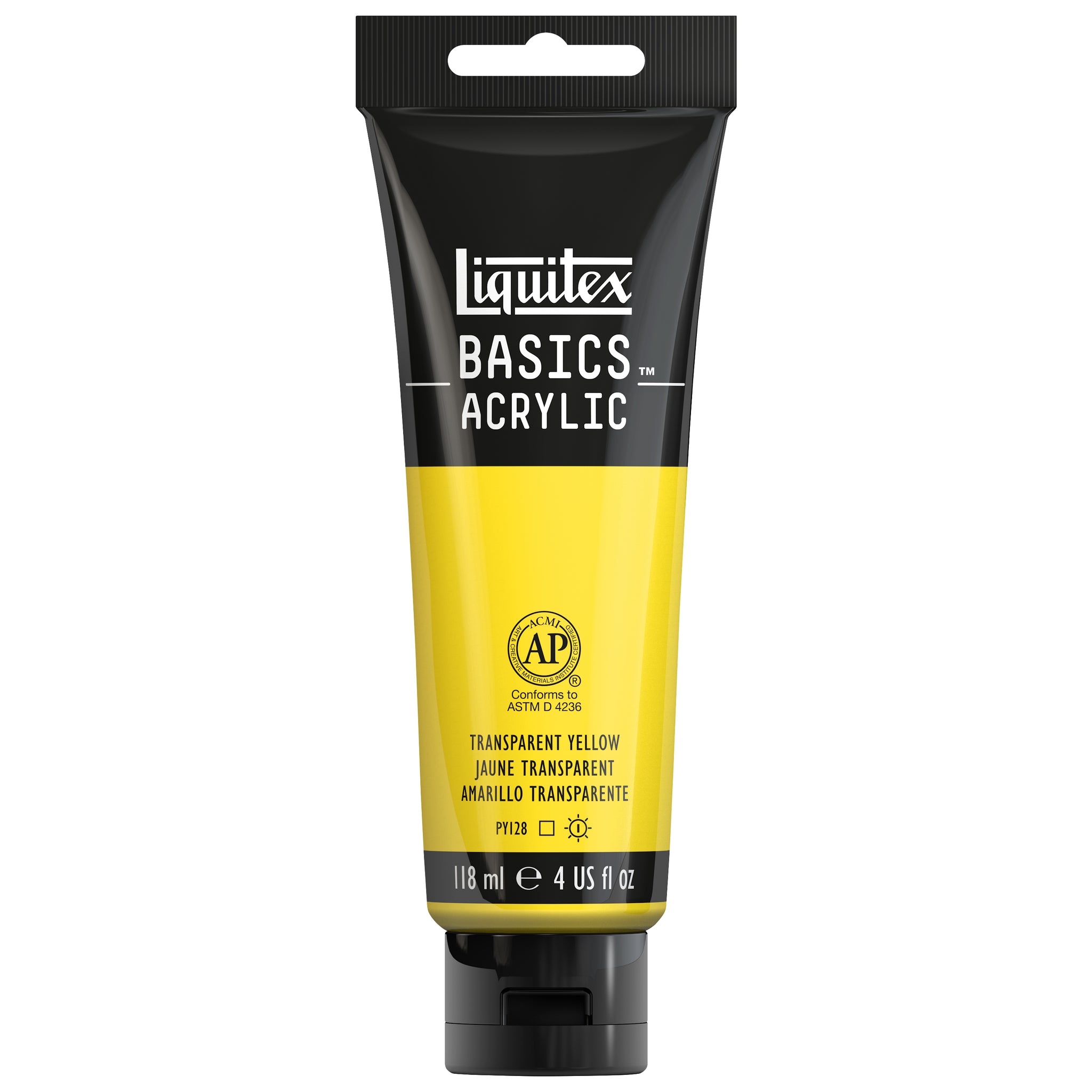 BASICS Acrylic Color 4oz Transparent Yellow