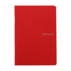 Fabriano EcoQua Notebook Small Staple-Bound Blank 38 Sheets Raspberry