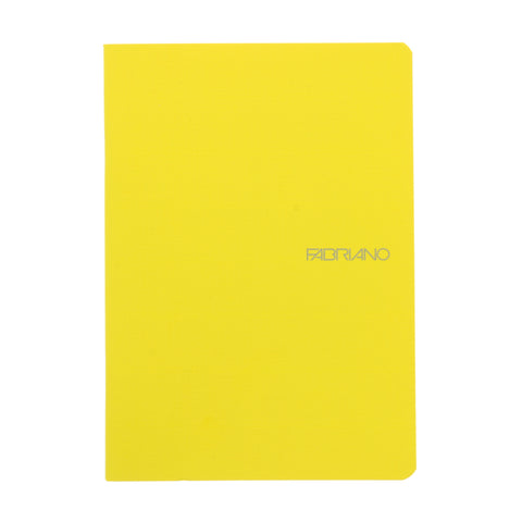 Fabriano EcoQua Notebook Small Staple-Bound Blank 38 Sheets Lemon