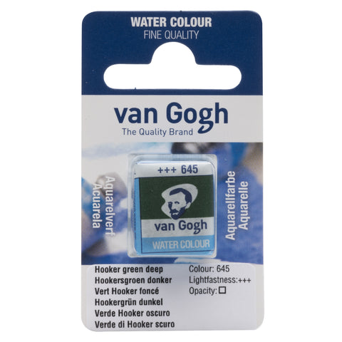 Van Gogh Watercolor Half Pan Hooker's Green Deep