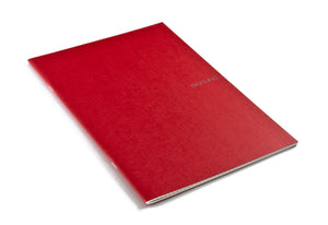 Fabriano EcoQua Notebook Large Staple-Bound Lined 38 Sheets Raspberry