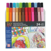 Koi Coloring Brush Set 24 Colors