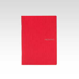 Fabriano EcoQua Notebook Small Staple-Bound Grid 38 Sheets Raspberry