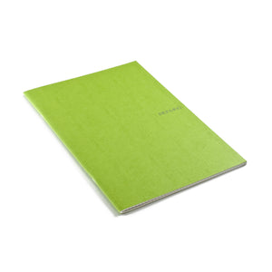 Fabriano EcoQua Notebook Large Staple-Bound Grid 38 Sheets Lime