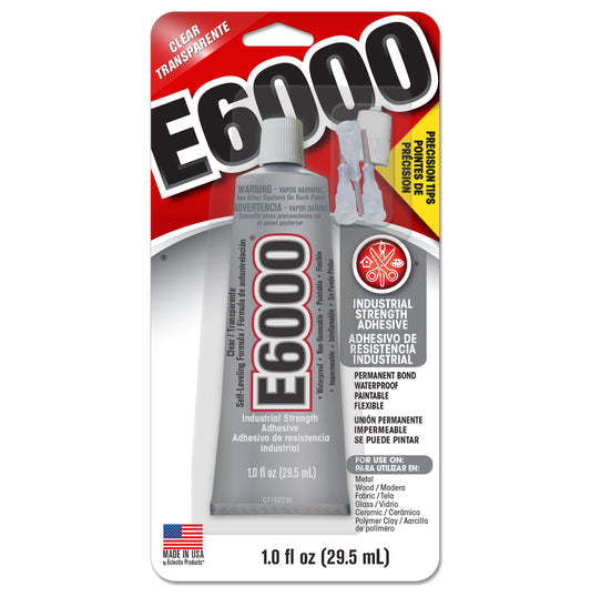 Eclectic 1oz E6000 Precision Tip Adhesive Glue