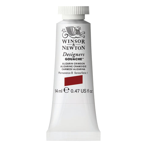 Designers Gouache Color 14ml Alizarin Crimson