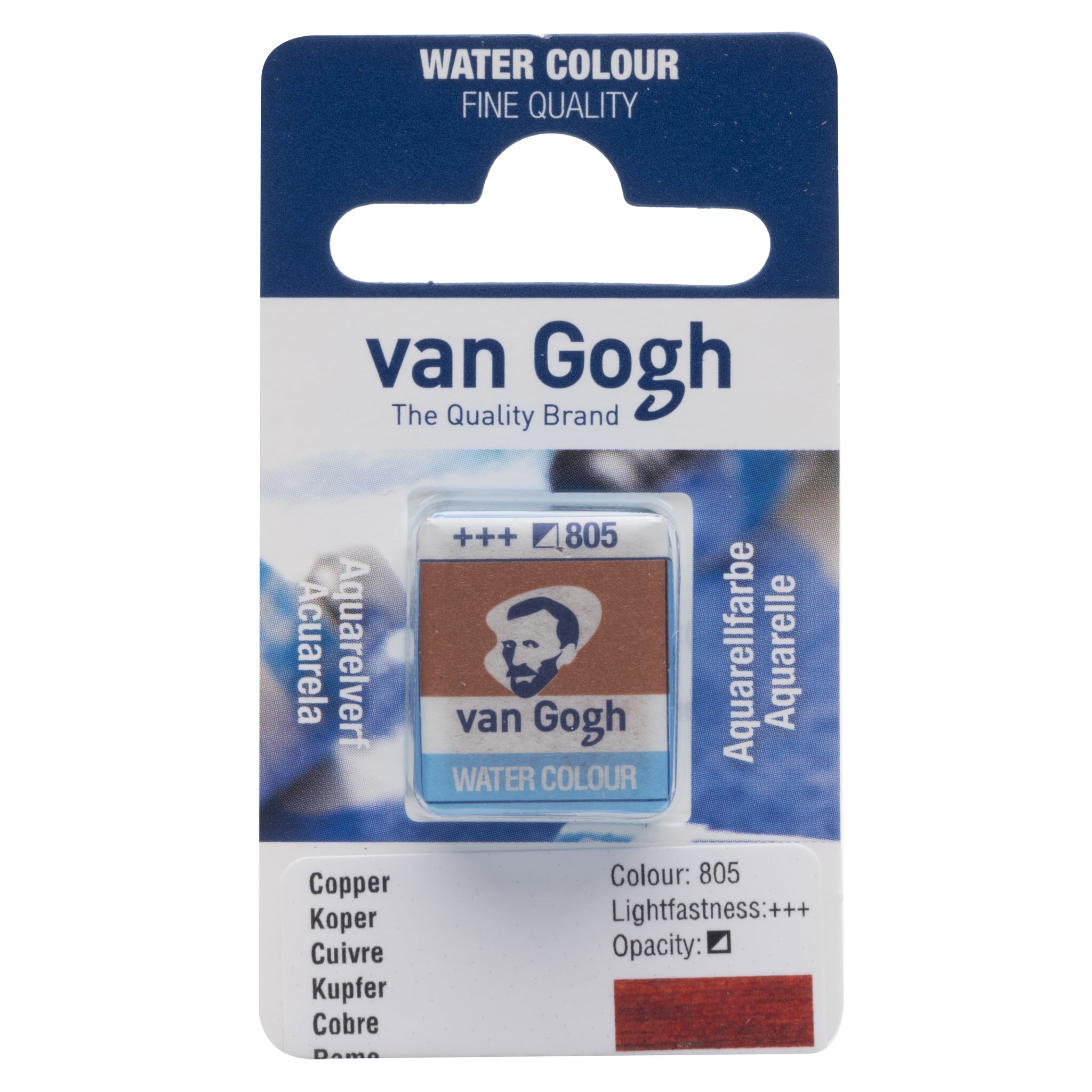 Van Gogh Watercolor Half Pan Copper