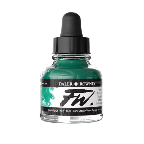 FW Acrylic Artists Ink 1 oz. Dark Green