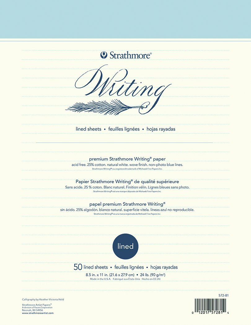 Strathmore Writing Paper Lined 50 Sheets 8.5x11