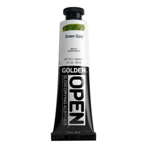 OPEN Acrylic 2oz Green Gold