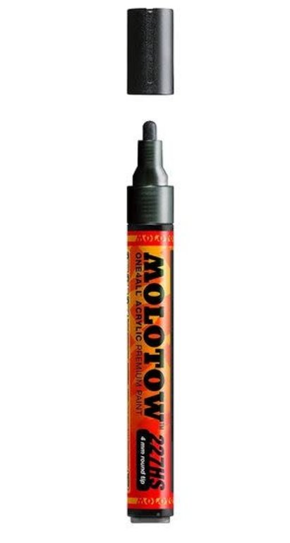 Acrylic Paint Marker 4mm Metallic Black