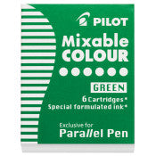 Parallel Pen Ink Refill Green 6 Pack